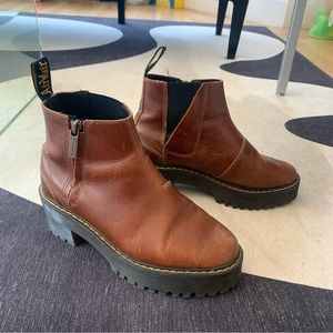 Dr. Martens Brown Leather Ankle Boots